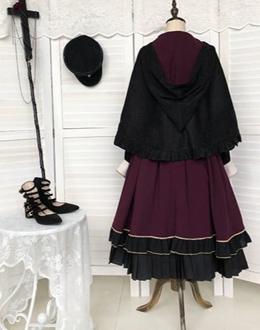 Apprentice Wizard Layered dress and cloak