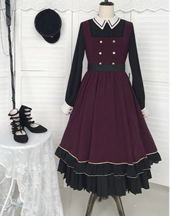 Apprentice Wizard Layered dress and cloak