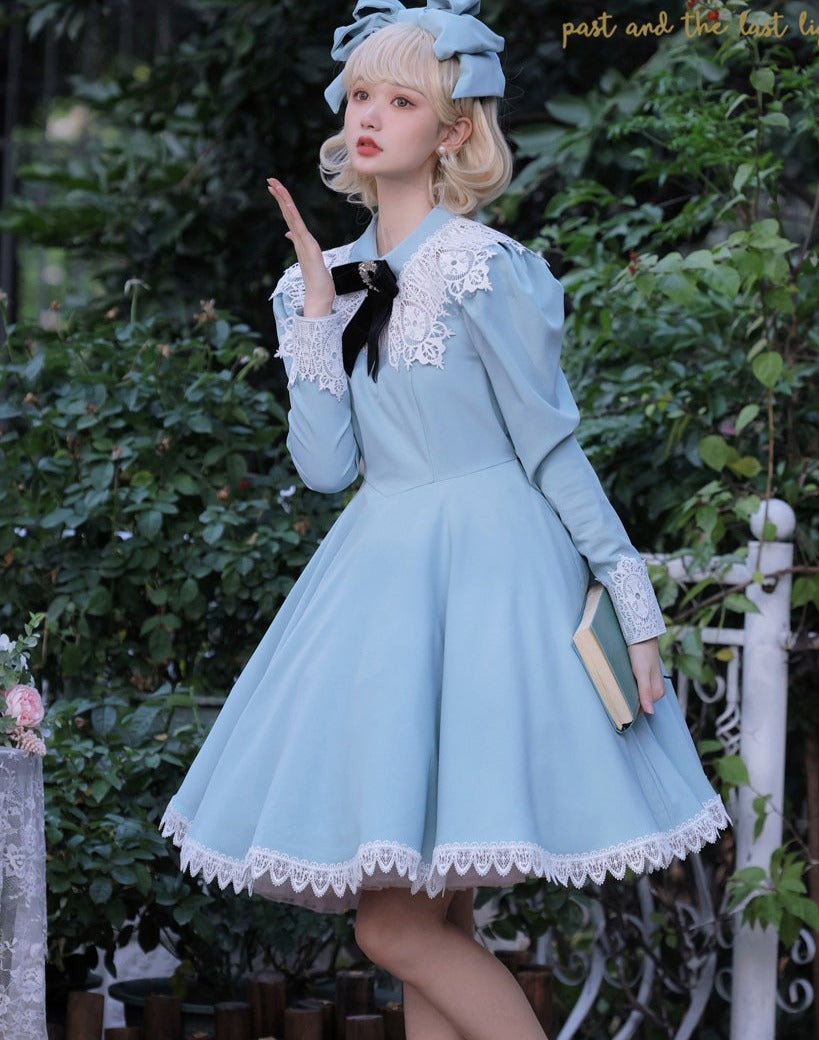 Princess, All the Best Retro Long Sleeve Dress Short Type