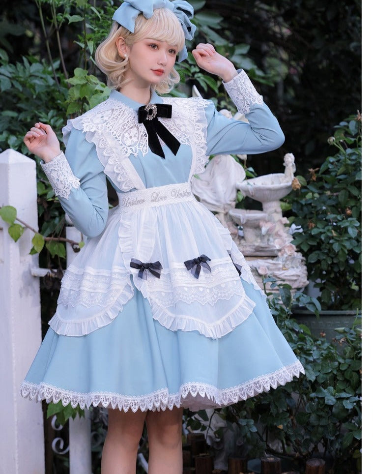 Princess, All the Best Retro Long Sleeve Dress Short Type