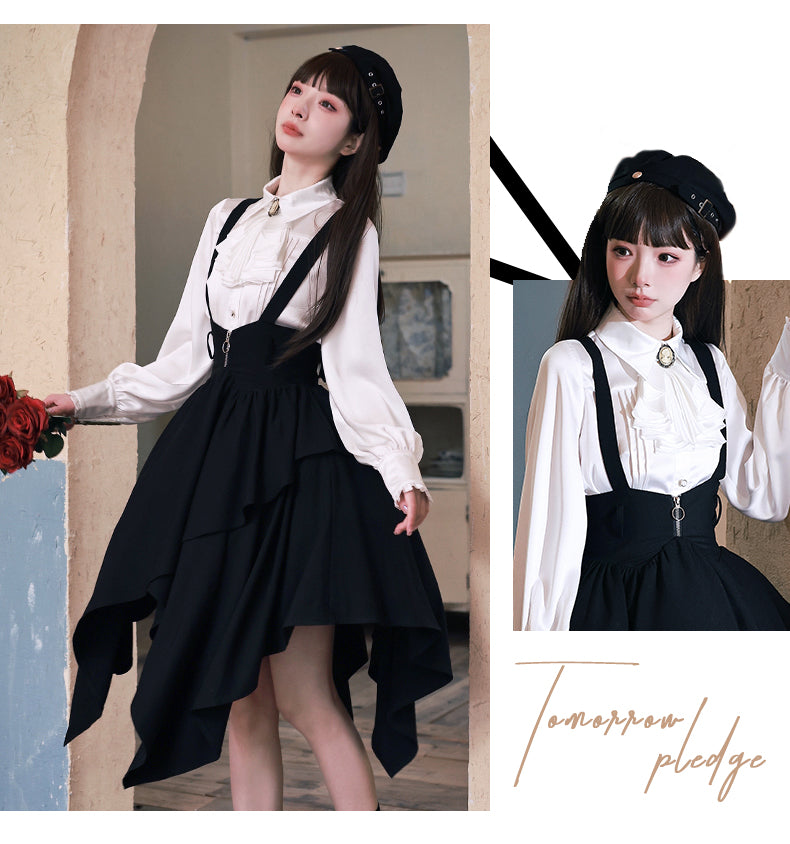 [Pre-order] Tomorrow's Pledge Uniform-style strap skirt setup