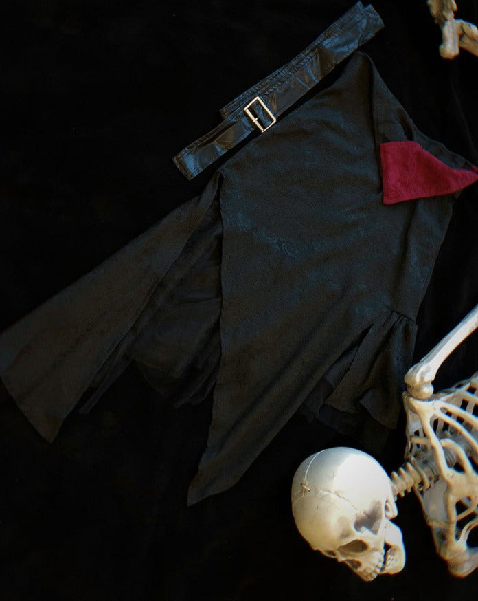 Oath in Black Military Lolita Skirt