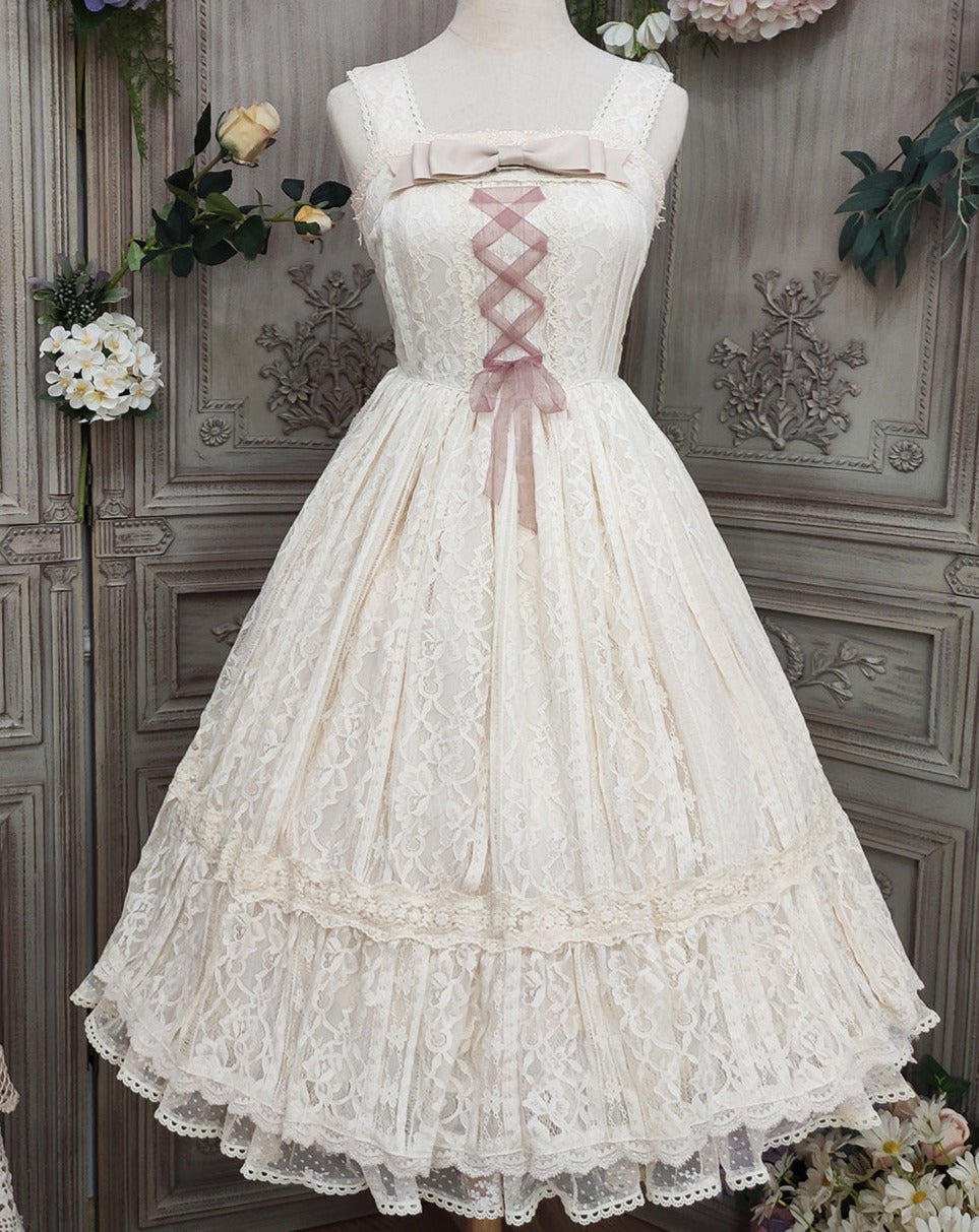 [Pre-order] Edwardian Elegant Lace Classic Lolita Jumper Skirt