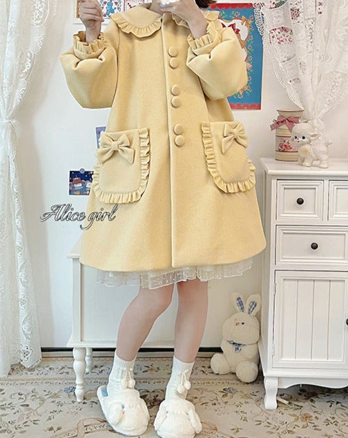 pastel ribbon coat