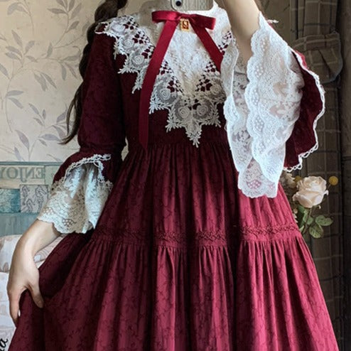 Classical cotton jacquard headdress and sleeves