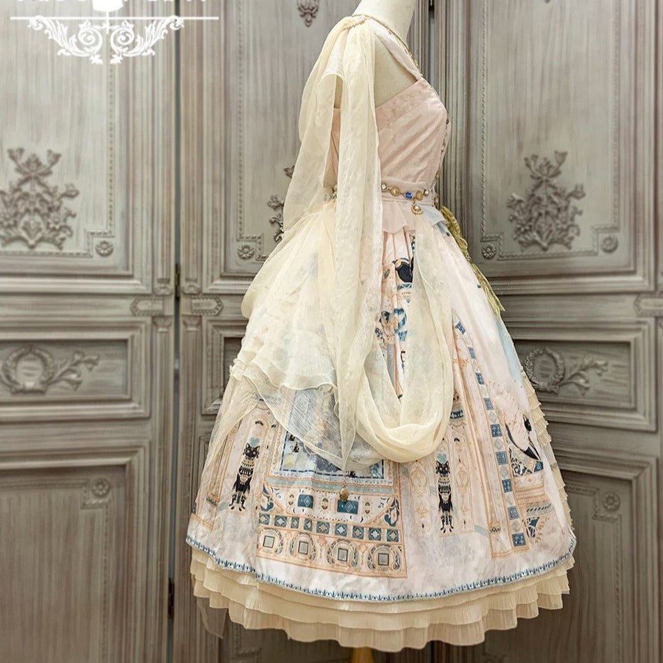 [Pre-order] Twilight Egyptian Lolita Jumper Skirt with Gorgeous Shawl