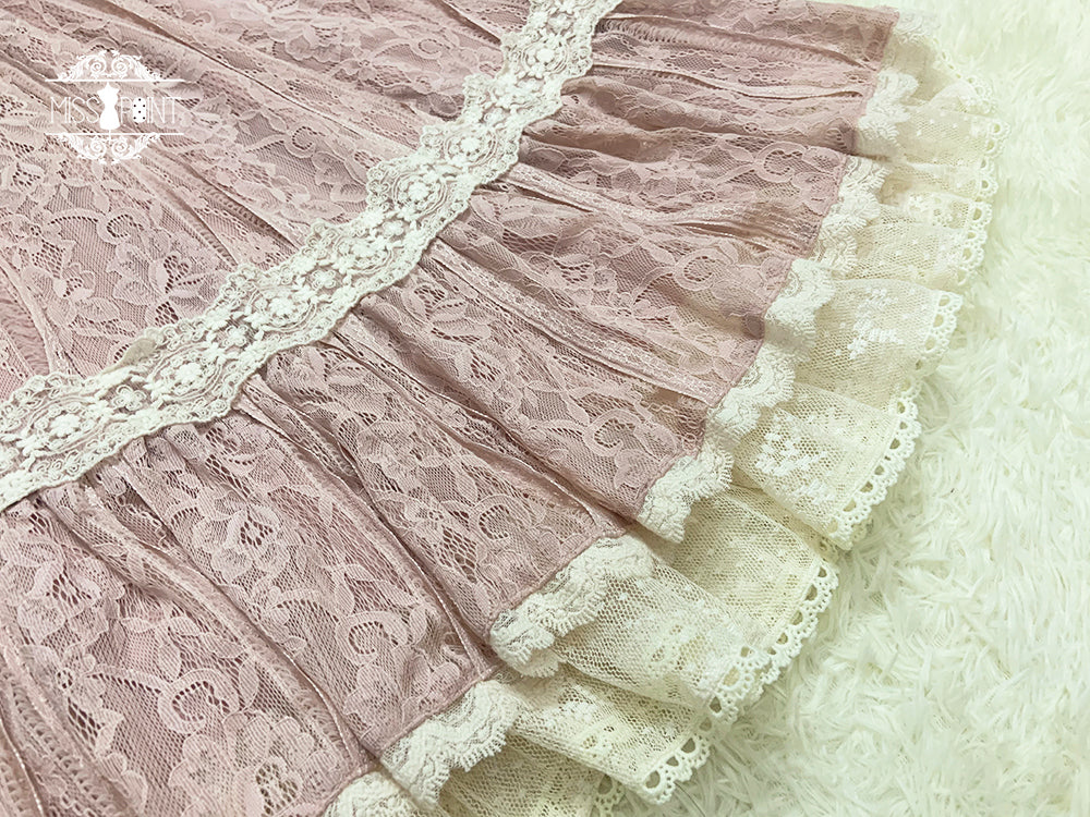 Edwardian Elegant Lace Claroli Jumper Skirt