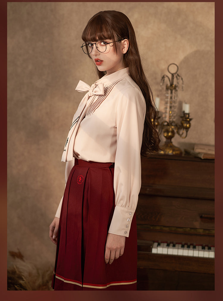 [Pre-order] Hogwarts School of Witchcraft and Wizardry blouse with tie