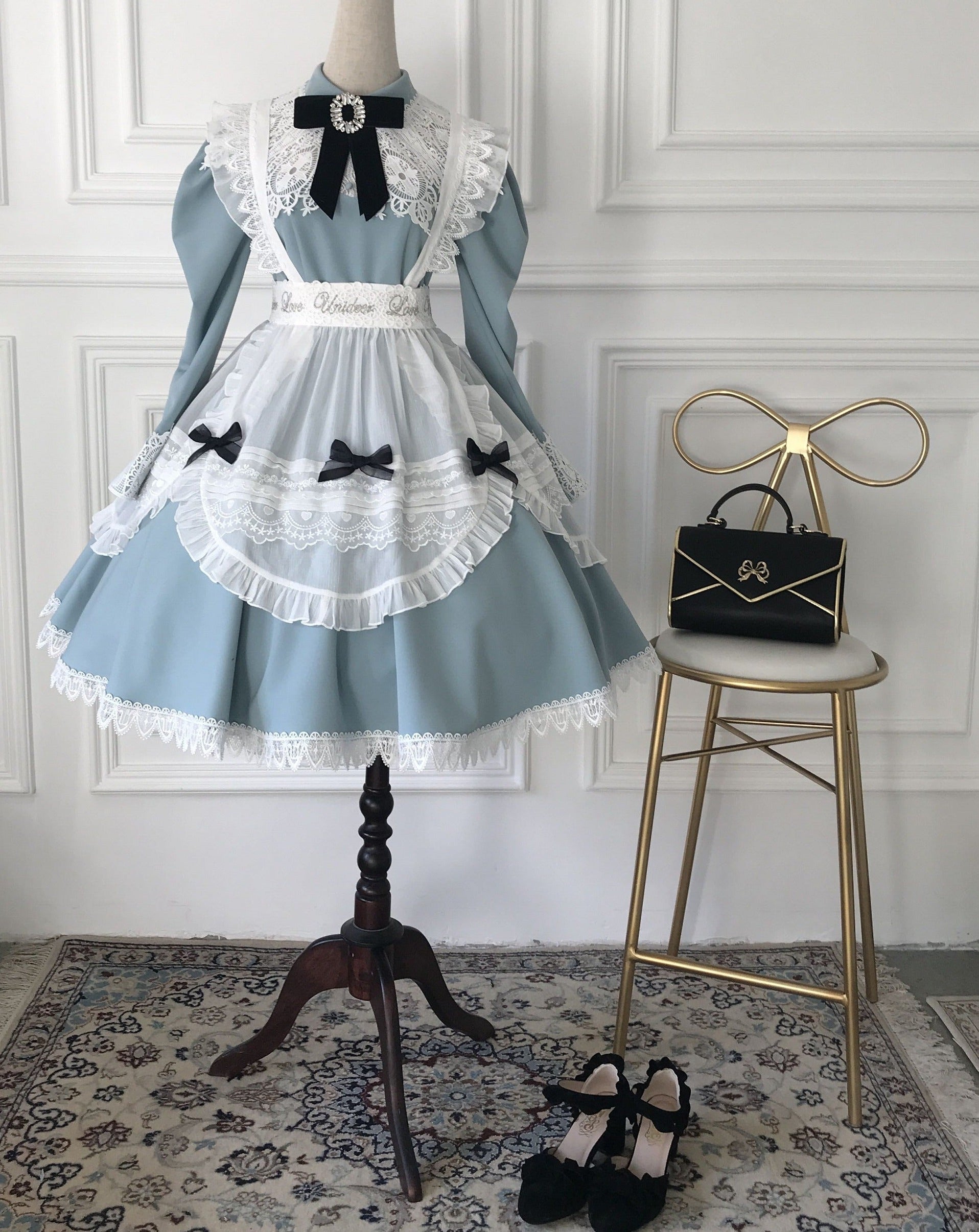 Princess, All the Best Retro Long Sleeve Dress Short Type