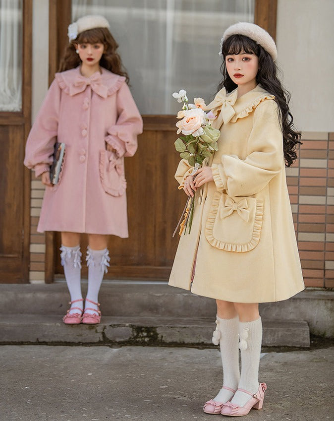 pastel ribbon coat