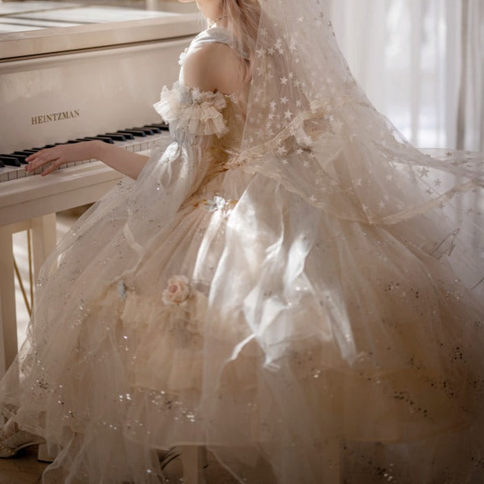 Spirit of Flora pale flower princess dress