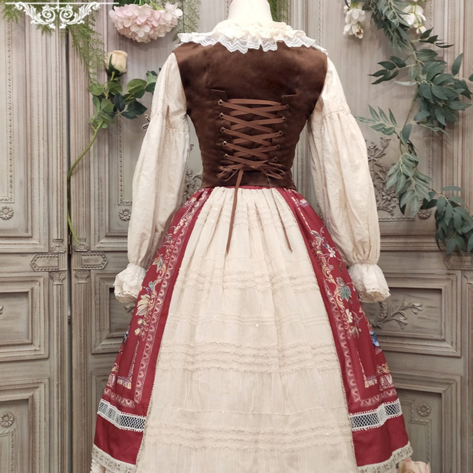[Pre-order] Bavarian Girl Country-style Bone Vest