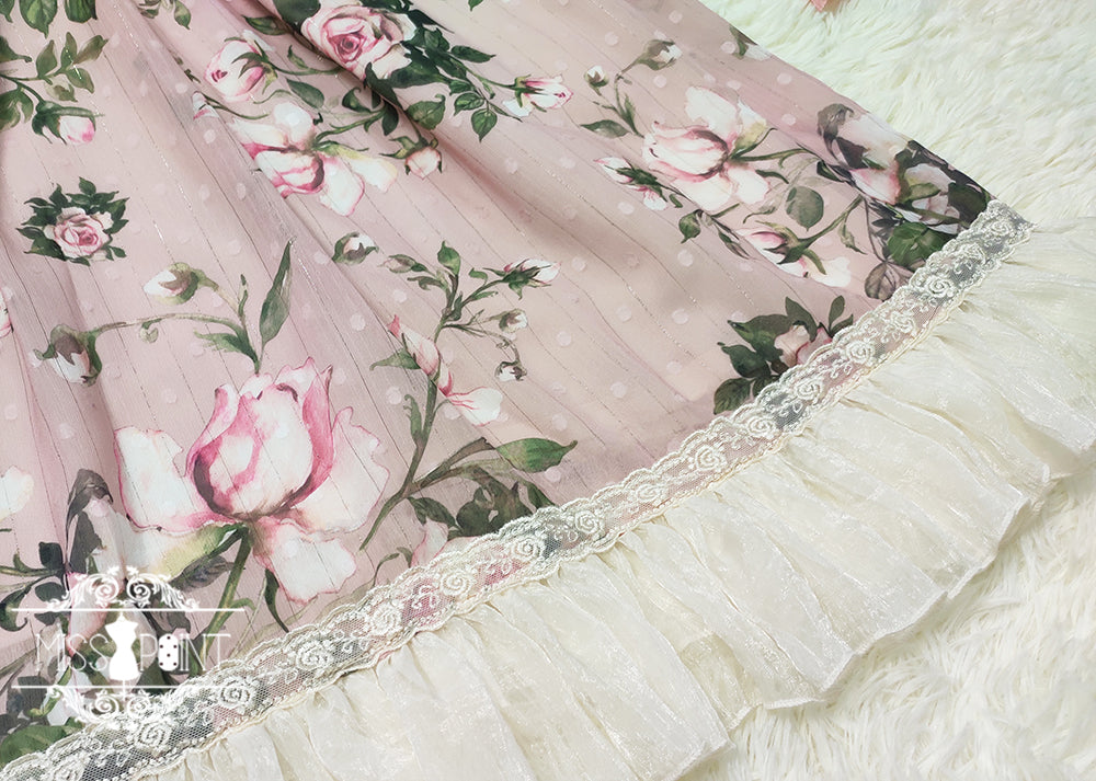 [Pre-order] Rose Garden Flying Sleeve Classic Lolita Dress