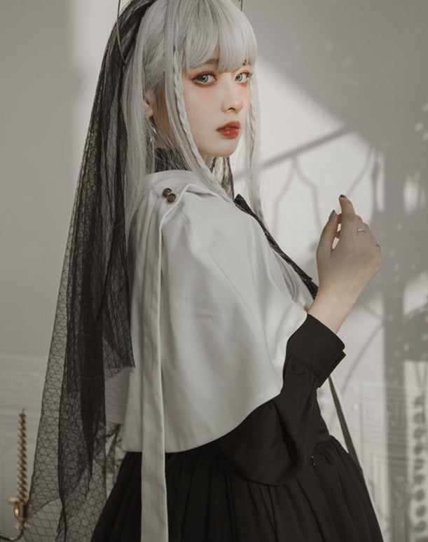 [Pre-order] Holy academy Gakuin Gothic Lolita skirt and cape setup 