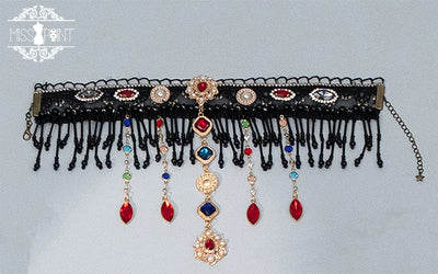 [Simultaneous purchase only] Twilight Egyptian Lolita Coin Belt, Choker