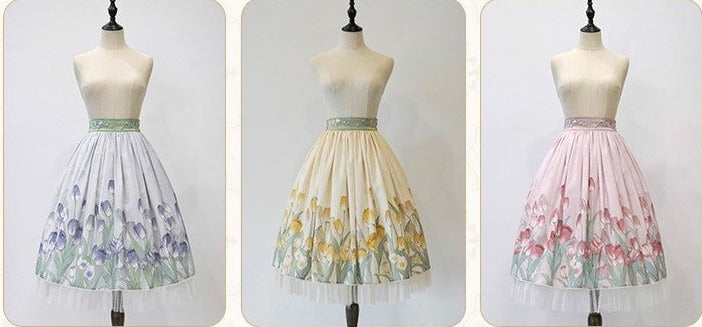 Kimono style dress with Japanese style maid apron
