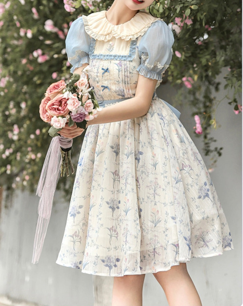 Summer Flower Wall Classical Dress All 3 types