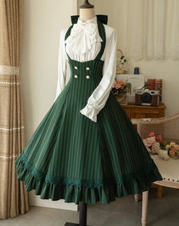 Classical 2way high waist jumper skirt