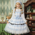 Alice in Wonderland dress with bunny ears