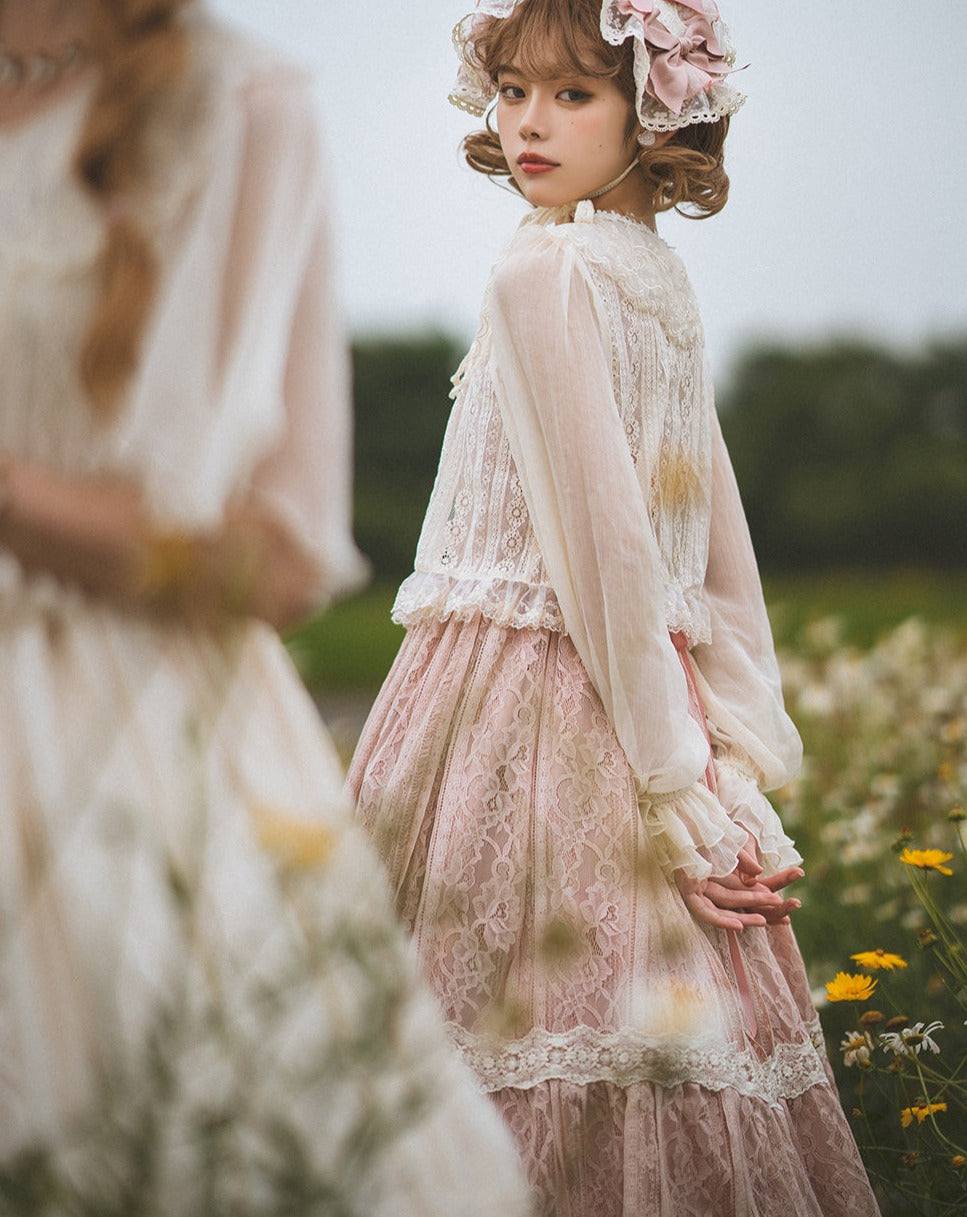 [Pre-order] Edwardian Elegant Lace Classic Lolita Jumper Skirt