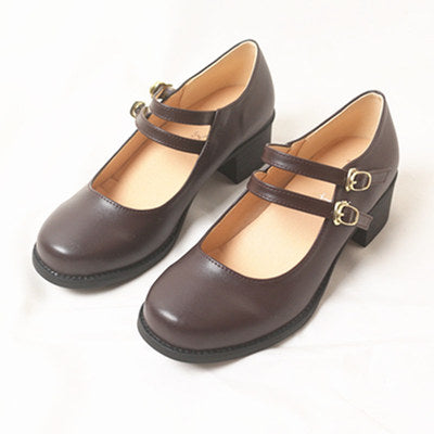 Lolita shoes double strap classical shoes all 5 colors