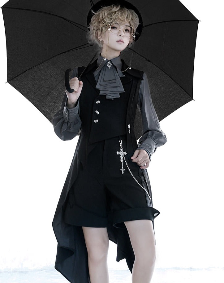 【予約販売】皇子系ロリィタ アシンメトリーロングベスト