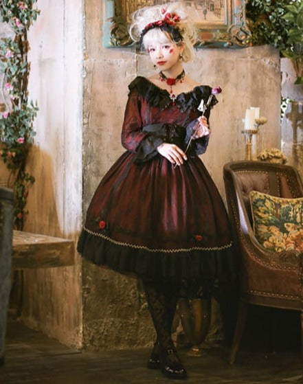 [Pre-order] Dark Elegant Gothic Lolita Dress at Dusk