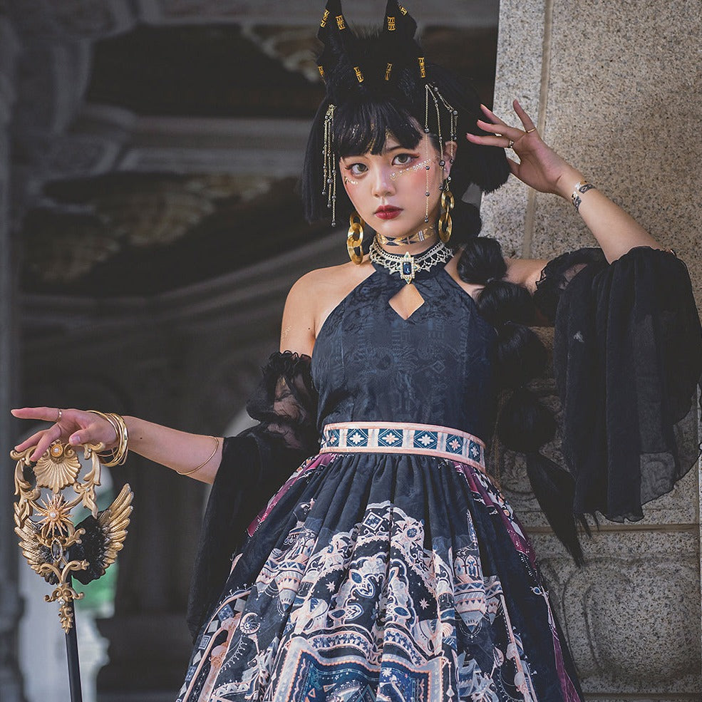 [Simultaneous purchase only] Twilight Egyptian Lolita Anubis ear headband