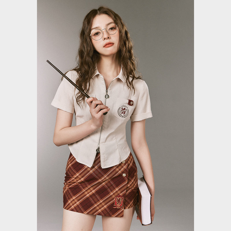 [Pre-order] Hogwarts School of Witchcraft and Wizardry Zip-up Blouse