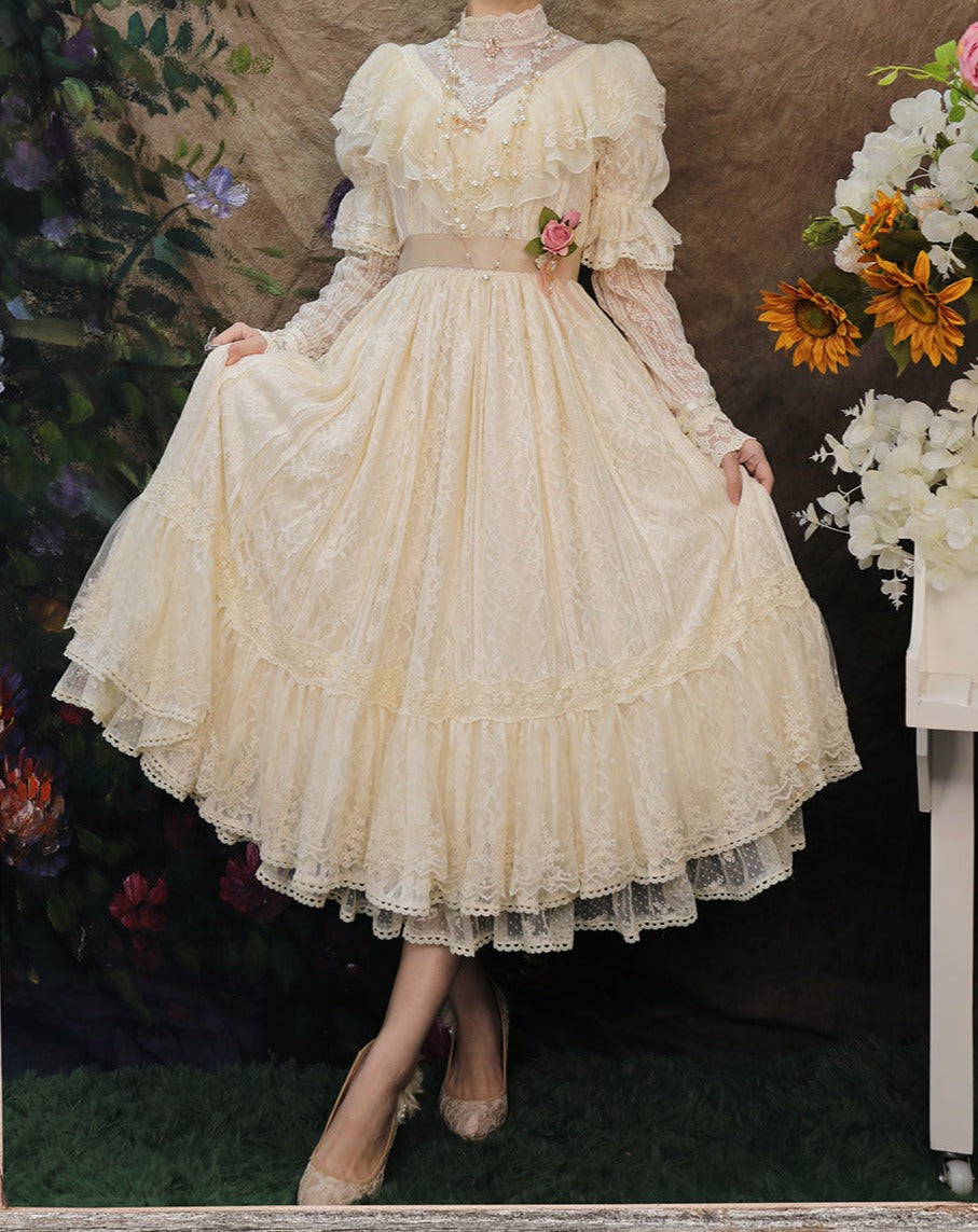[Pre-order] Edwardian Elegant Lace Classic Lolita Dress