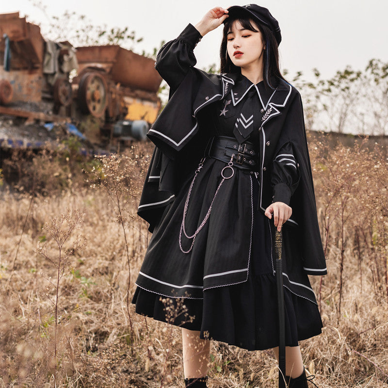 ミリタリー  軍服 ショール クローク ミリタリーロリータ ワンピース