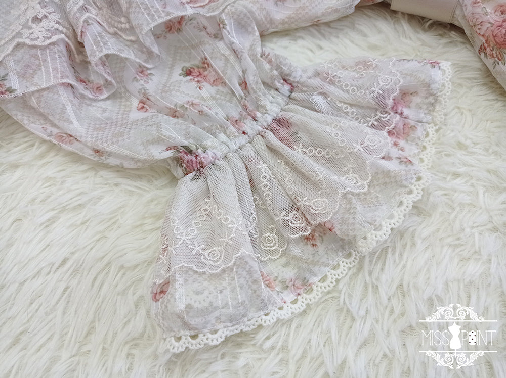 [Pre-order] Edwardian Elegant Rose Print Classic Lolita Dress 1.0
