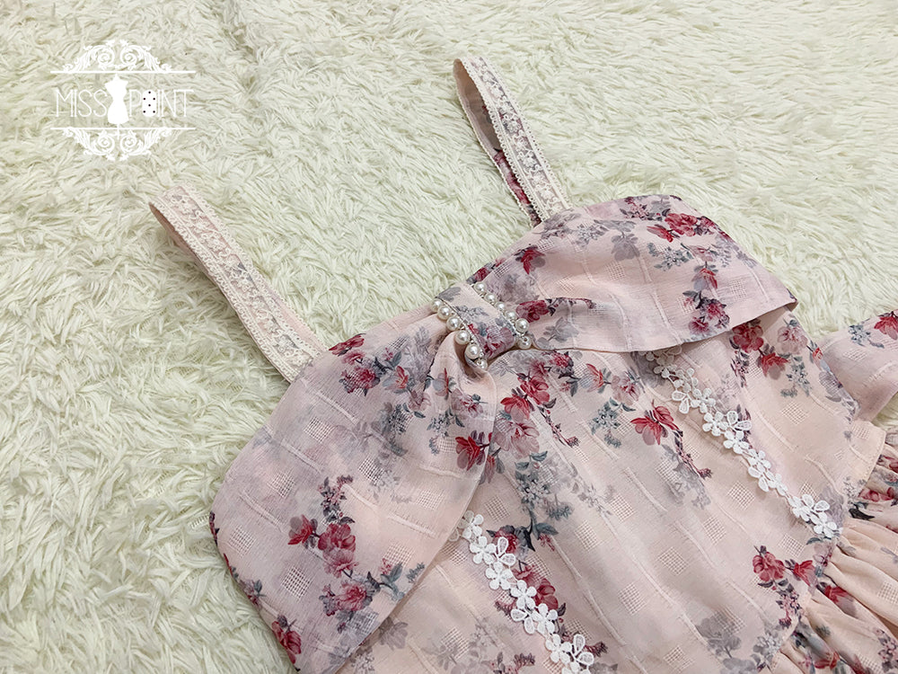[Pre-order] Hanabeitang front ribbon classical jumper skirt