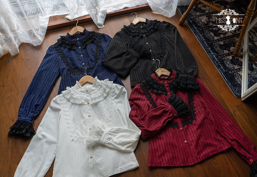 Elegant stand-up collar blouse of the feudal lord [20% off for combined purchases]