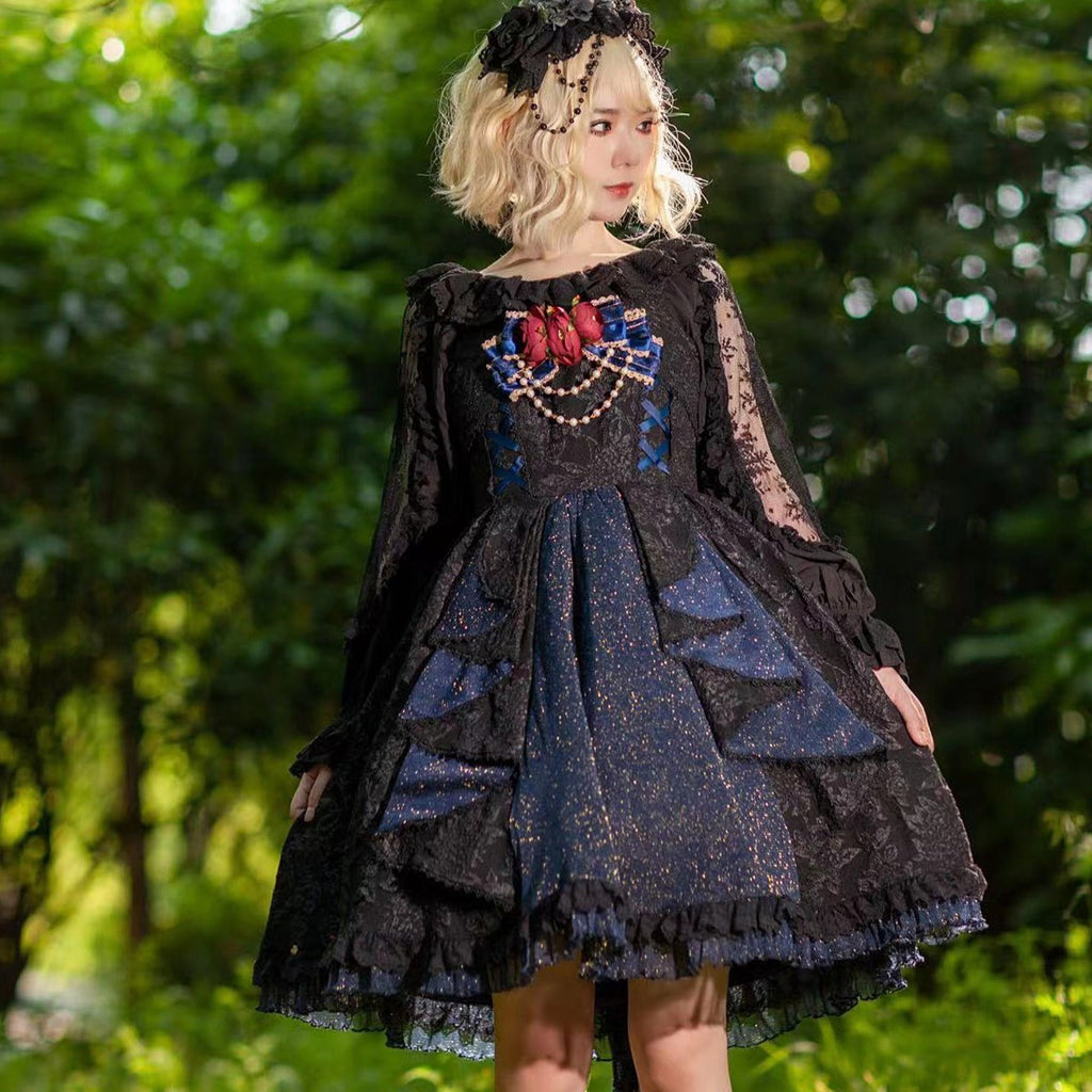 Starry Night Gothic Lolita Jumper Skirt