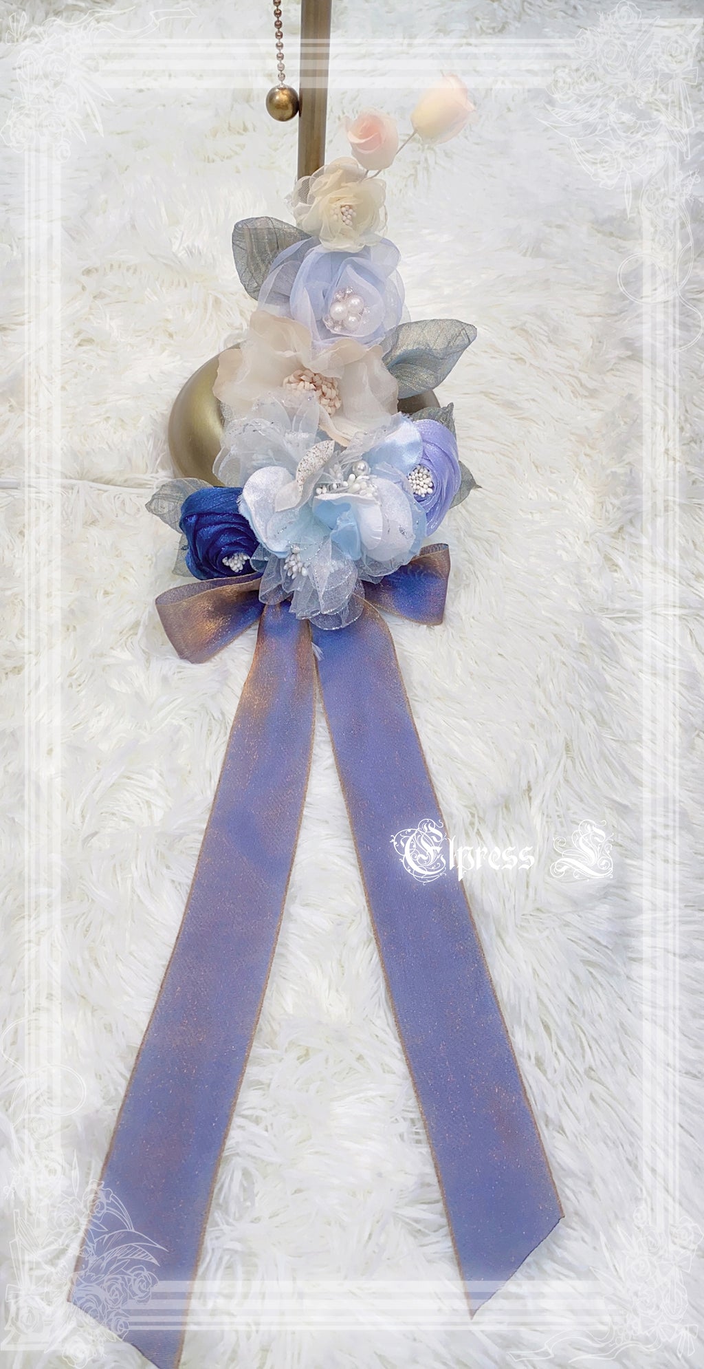 [Simultaneous purchase only] Double-flowered Rose Princess hat and corsage