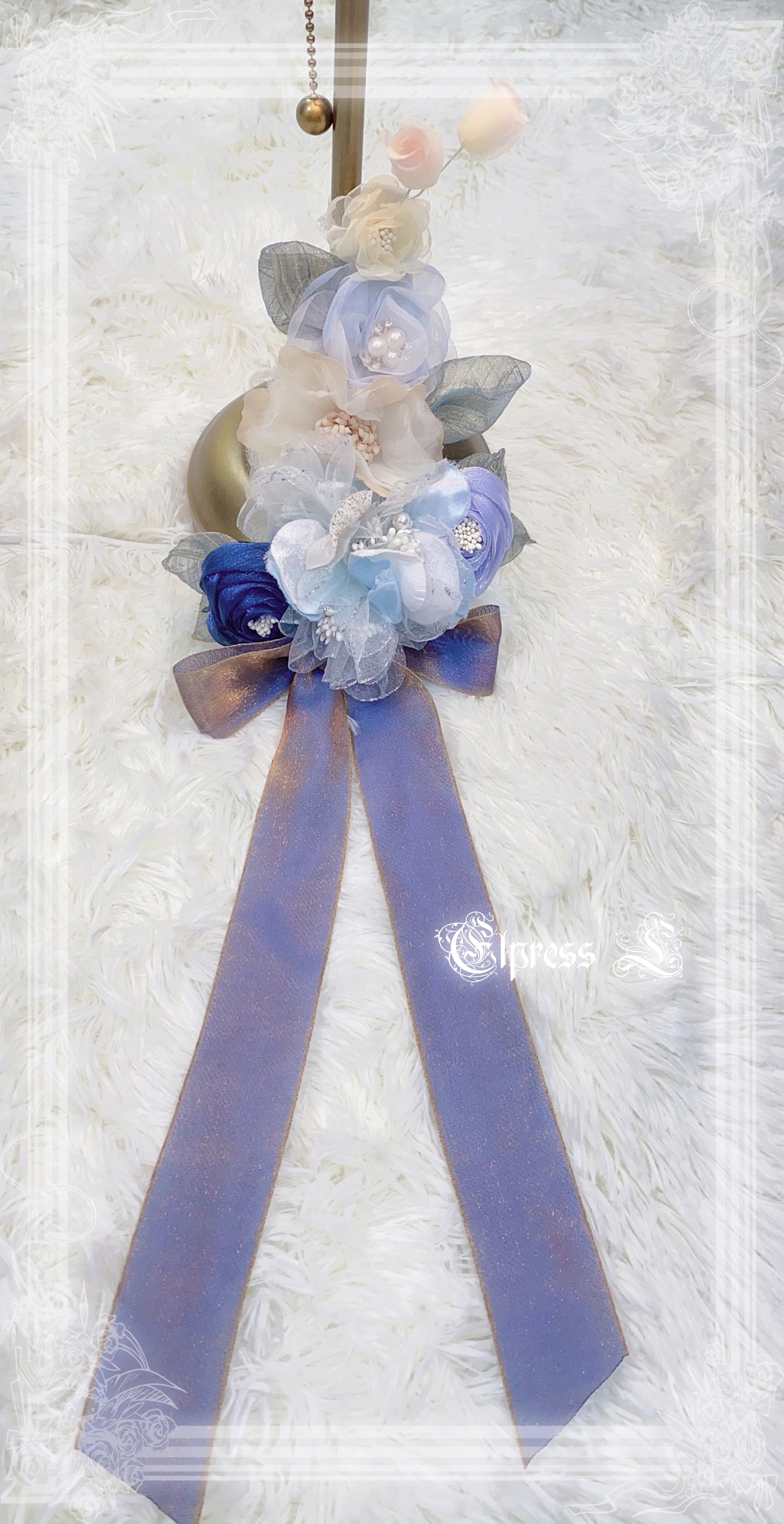 [Simultaneous purchase only] Double-flowered Rose Princess hat and corsage