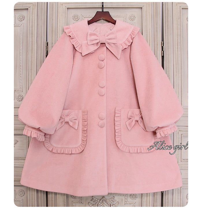 pastel ribbon coat