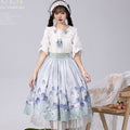 Kimono style dress with Japanese style maid apron