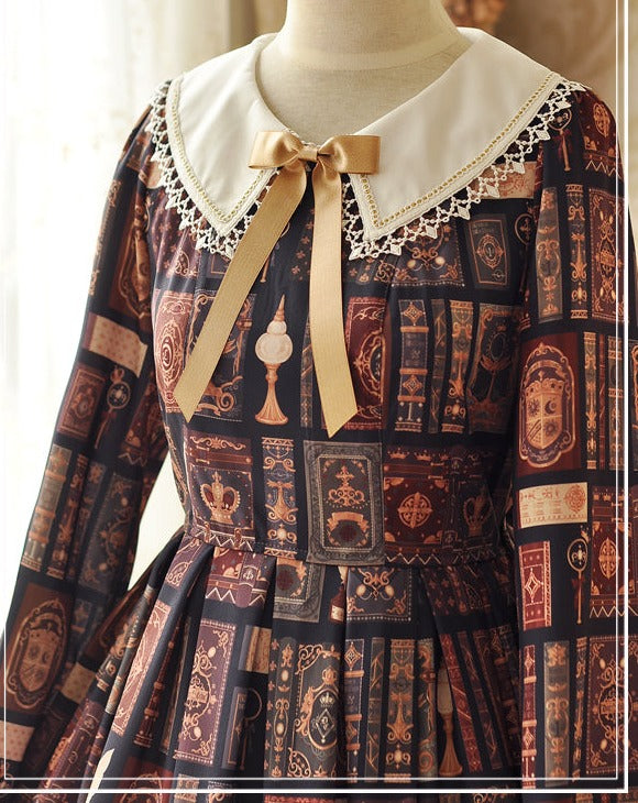 Book of Magic printed dress