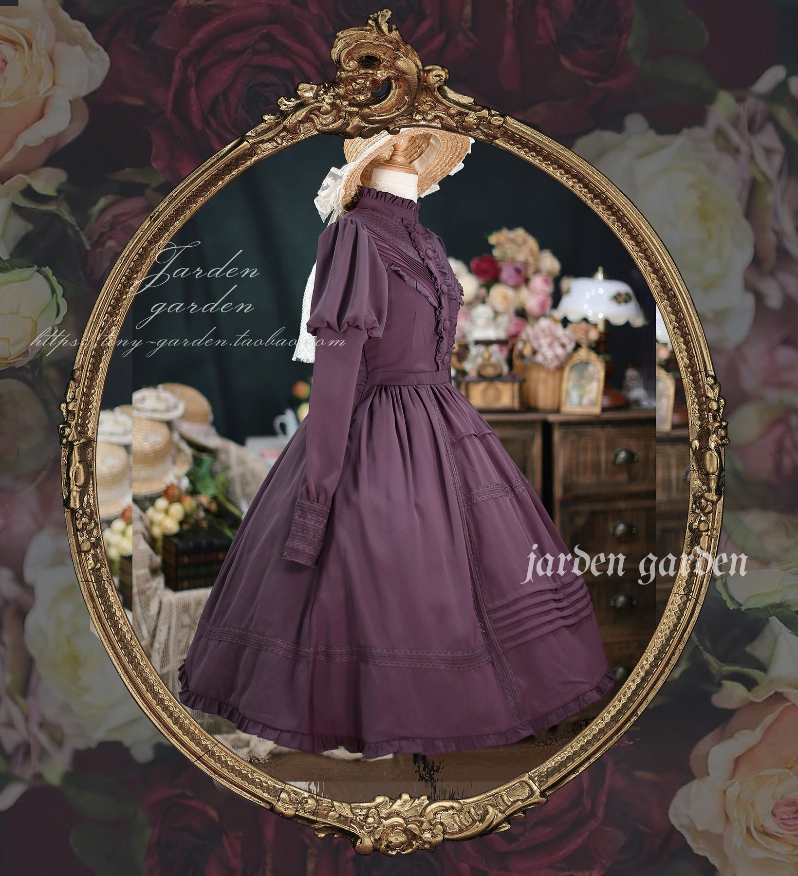 [Pre-order] Black Forest Classic Gigot Sleeve Dress