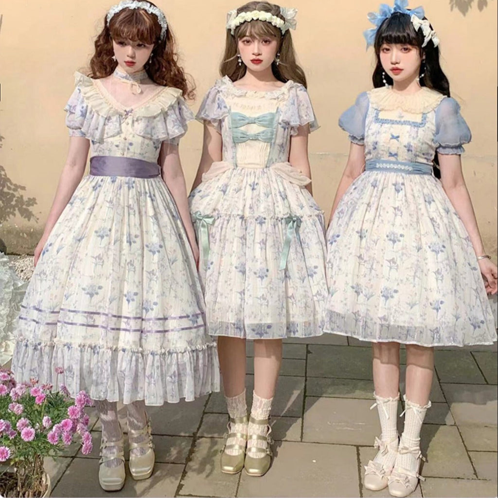 Summer Flower Wall Classical Dress All 3 types