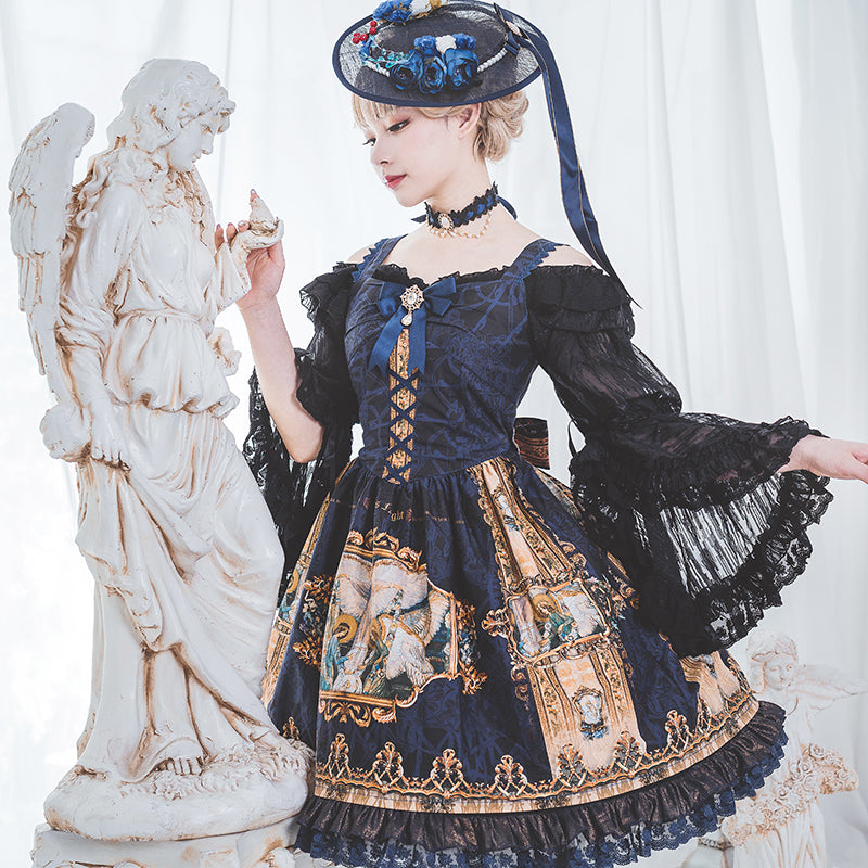 Descent of Angels Dark Elegant Jumper Skirt