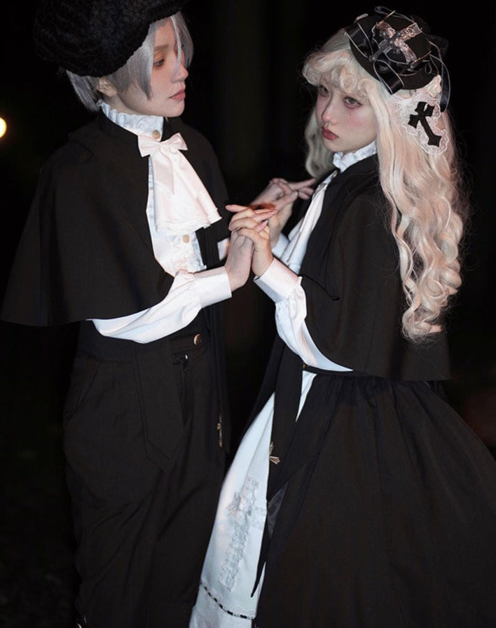 【予約販売】Holy academy 皇子系 ゴスロリ パンツ・マントセットアップ