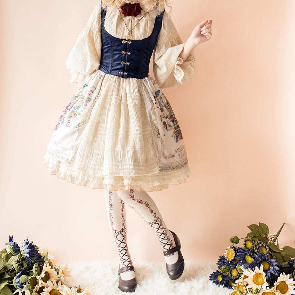 [Pre-order] Bavarian Girl Country-style Skirt [Short Type]