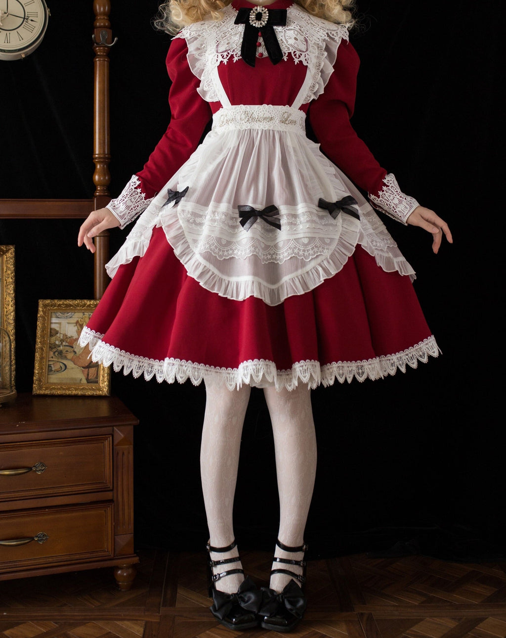 Princess, All the Best Retro Long Sleeve Dress Short Type