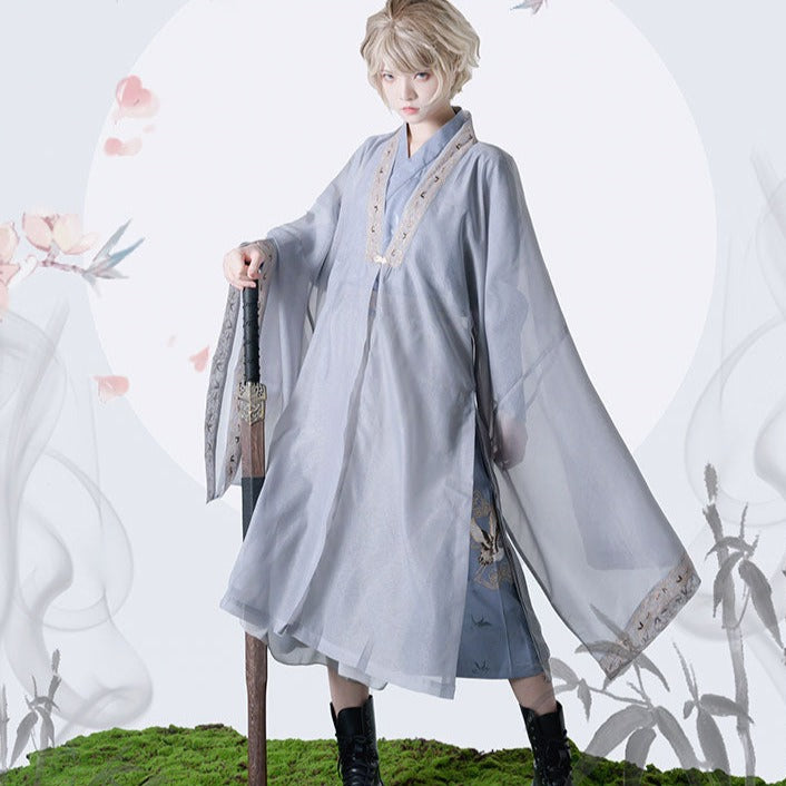 Prince style Crane embroidery flower loli full set