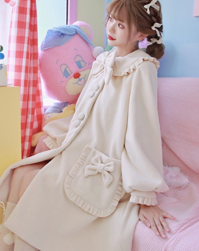 pastel ribbon coat