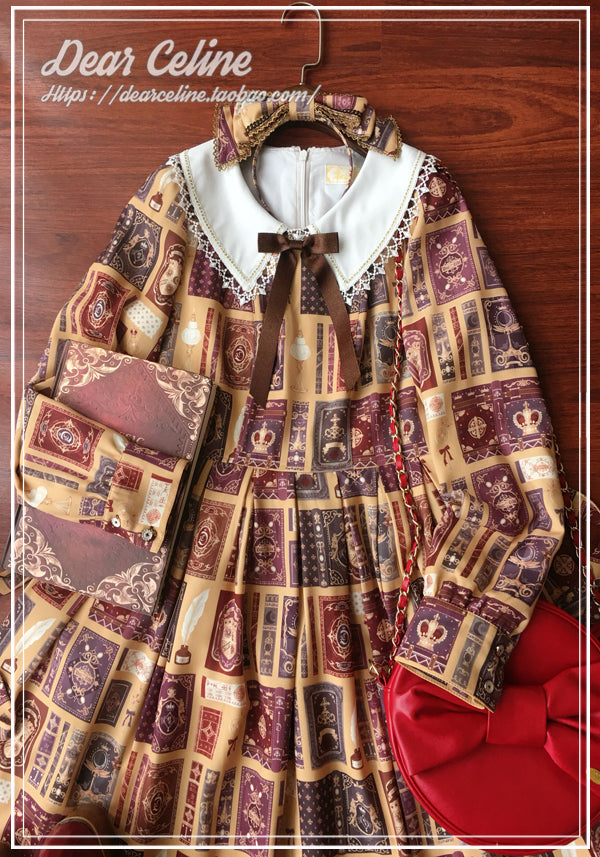 Book of Magic printed dress