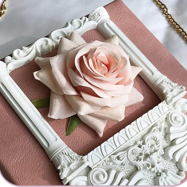 Antique rose chain mini bag